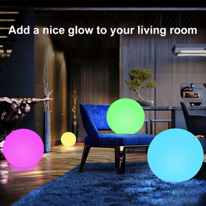 <span class=keywords><strong>Boule</strong></span> de <span class=keywords><strong>piscine</strong></span> LED rechargeable de 35 cm (13,78 pouces) étanche IP65, 16 couleurs changeantes pour décorations d'Halloween et de Noël - Product Image 4