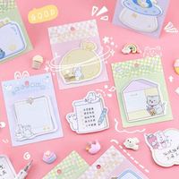 Blocs-notes Kawaii Daily Life Series, papeterie coréenne mignonne, autocollants magnétiques, matériau PET, pour le bureau et l'école.