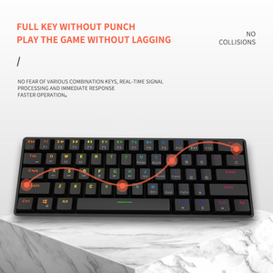 Bán Buôn Giá K28 61-Keys RGB Không Dây Cho <span class=keywords><strong>Bluetooth</strong></span> Bàn Phím Cơ Khí Cho Điện Thoại/Máy Tính Bảng/E-Thể Thao Chơi Game Bàn Phím - Product Image 4