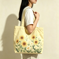 Sac fourre-tout écologique personnalisé, sac fourre-tout en toile lavable, sacs de courses quotidiens, sacs fourre-tout pour femmes avec logo de marque personnalisé