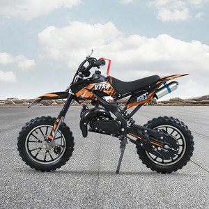 Minimoto HUANG KAI de 49cc, 2 tiempos, motocross, gasolina, autonomía de 30 km, 35 km/h, arranque manual para niños - Product Image 1