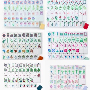 Fichas de Mahjong Americanas de Acrílico - Tamaño 32, Cuatro Capas, Tamaño 36; Juego de 160 Fichas para Mezclar a Mano; Juego de Mahjong de Viaje en Caja de Cartón - Product Image 2