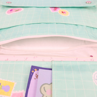 Étui de protection rembourré en toile personnalisé pour liseuse, style sac fourre-tout, avec poche pour papeterie, idéal comme cadeau