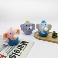 Éléphant à bulles de décompression avec musique - Jouet à bulles créatif et mignon pour enfants, qui peut cracher des bulles