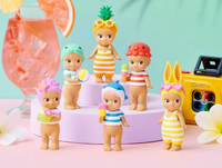 Caja Sorpresa Serie Vacaciones de Verano, Estilo Sun Kissed, 6 Diseños, Set Completo, Figuras Mini Kawaii de PVC Ecológico, Muñecas de la Película Frozen