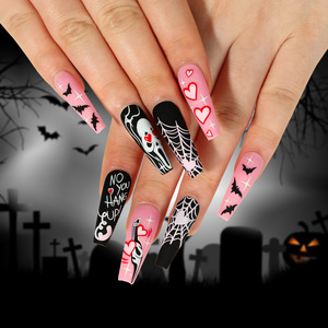 <span class=keywords><strong>Uñas</strong></span> acrílicas a presión <span class=keywords><strong>de</strong></span> <span class=keywords><strong>Halloween</strong></span> con caja <span class=keywords><strong>de</strong></span> logotipo <span class=keywords><strong>de</strong></span> lujo <span class=keywords><strong>Uñas</strong></span> artificiales <span class=keywords><strong>de</strong></span> lujo gratis <span class=keywords><strong>para</strong></span> <span class=keywords><strong>Halloween</strong></span> - Product Image 2