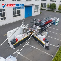 Machine de fabrication de tuiles de toiture en PVC, ligne de production d'extrudeuses de tuiles de toiture en PVC UPVC ASA
