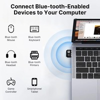 Adaptateur USB BT6.0 Brlink pour PC Windows 11/10/8.1, récepteur et émetteur Bluetooth pour clavier/souris, dongle USB