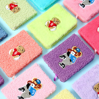 Cuadernos Kawaii con Cubierta de Peluche Suave y Dibujos Animados, para Niñas, como Regalo, para Estudiantes, Venta al Por Mayor