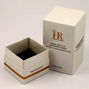 小型化妆品纸盒定制印花压纹盒白色包装硬质蜡烛盒