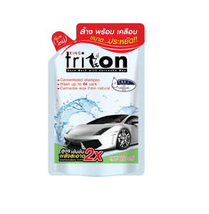 Champú para vehículos King Triton con cera 800 ml (recarga), limpiador y lavado # C y K1 de Tailandia - Product Image 1