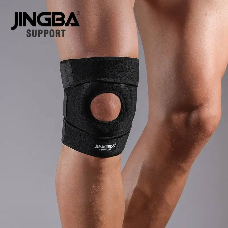 JINGBA SUPPORT 6008 Skin-friendly Fabric Knee Support Strap with Good Quality and Built-in Cushion