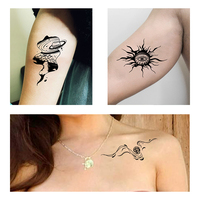 2024 nouveau Design imperméable semi-permanent à base de plantes jus de plantes encre temporaire autocollants de tatouage pour hommes et femmes utilisation de la main