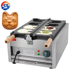 Nueva Máquina Popular Comercial <span class=keywords><strong>para</strong></span> Hacer Galletas con Forma de <span class=keywords><strong>Cachorro</strong></span>, Máquina de Waffles Eléctrica a Gas con Control de Temperatura, Temporizador <span class=keywords><strong>para</strong></span> Cabeza de <span class=keywords><strong>Bulldog</strong></span> <span class=keywords><strong>Francés</strong></span> - Product Image 1
