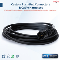 Câble de connexion en cuivre de conception OEM, faisceau de câbles de transmission de données haute vitesse Amphenol pour machines lourdes et automobiles, 100 % testé