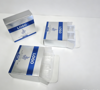 Boîtes en papier personnalisées écologiques portables haut de gamme pour petits flacons de 2 ml, 3 ml, 5 ml, 10 ml, avec étiquette et gaufrage brillant