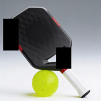 Raquette de pickleball en mousse EVA sans bordure, noyau en mousse EVA, motif écossais, fibre de carbone 3K, approuvée USAPA, légère, portable, entraînement, 16 mm, Oxford