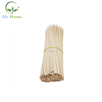 Brochettes jetables en bambou en vrac, outils de 2 mm à 6 mm (plus de 12), finition polie, sans danger pour les aliments, faciles à nettoyer, couleur bambou naturel pour barbecue