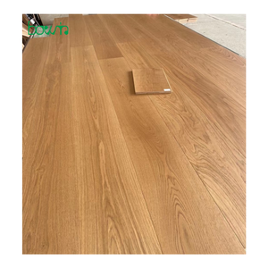 Suelo de ingeniería entrelazado impermeable de tablón ancho de 15 mm de espesor de roble de grado transparente de madera maciza 260 - Product Image 1