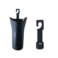 Support de rangement pliable et léger pour parapluie de voiture, type crochet, multi-usage, en ABS, capacité <1L, idéal pour le camping, direct usine