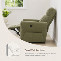 Fauteuil inclinable VANBOW avec dossier et repose-pieds réglables, fauteuil rembourré pour salons