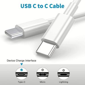 สายดาต้า PD Type-C USB C ไปยัง USB C สายชาร์จเร็ว PD 20W พร้อมกล่องบรรจุ - Product Image 3