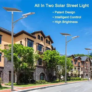 Luz de calle solar dividida LED de alta calidad 3000-6500K IP65 accesorio de iluminación LED solar impermeable para exteriores 80W 100W 120W