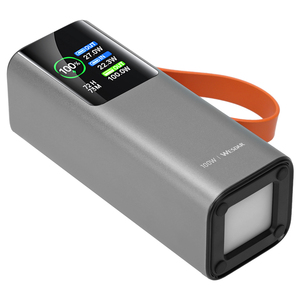 OEM 20000mAh 100W PD Aluminium Powerbank, ingebouwde intrekbare 65W kabel, buiten-LED, TFT-scherm, koord, snelladen voor laptops - Product Image 5
