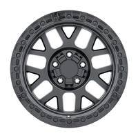 Rueda de Aleación de Aluminio Forjado Resistente con Diseño de Rayos Divididos, Nueva, con Anillo Simulado Beadlock, Compatible con Camionetas y SUVs, 17-20 Pulgadas, Múltiples Acabados