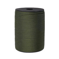 Cordon de parachute en polyester et nylon durable pour le camping, 100 pieds, 4 mm, corde tressée pour tente