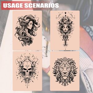 10pcs 3mm dày 6x8 inch xăm thực hành da lông mày Kit cho nghệ thuật cơ thể và trang điểm vĩnh viễn 3mm dày thực hành da - Product Image 4