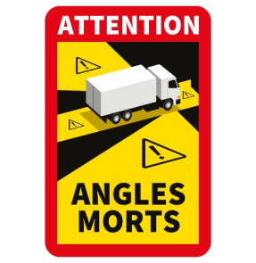 Autocollants personnalisés d'avertissement d'angle mort pour voiture, résistants aux intempéries, autocollants adhésifs - Product Image 6