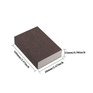 Bloque <span class=keywords><strong>de</strong></span> Lijado <span class=keywords><strong>de</strong></span> Esponja <span class=keywords><strong>de</strong></span> Alta Densidad, Lavable y Reutilizable, con <span class=keywords><strong>Esmeril</strong></span> <span class=keywords><strong>de</strong></span> Alúmina para Pulir Superficies <span class=keywords><strong>de</strong></span> Madera, Paredes, Metal y Azulejos, OEM - Product Image 3