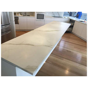 Pietra artificiale del quarzo delle lastre bianche del quarzo di Calacatta di vendita calda per il prezzo del controsoffitto - Product Image 3