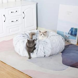 Vente de gros Tunnel pliable pour chat avec beignet en peluche - Product Image 6