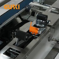 Mesin Penyegel Karton Elektrik GURKI GPETB-36 dengan Printer Label Terintegrasi, Pengemasan Kemasan, Layar Sentuh, untuk Minuman dan Kayu