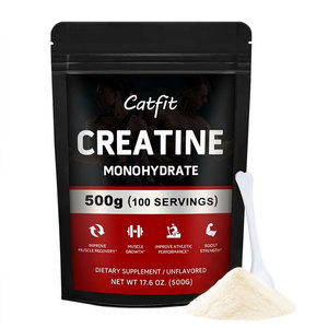<span class=keywords><strong>Creatina</strong></span> Monohidrato en Polvo Pura, Estándar Alemán, Platino, 200 Mallas, 100% Micronizada, Etiqueta Personalizada, 500g - Product Image 1