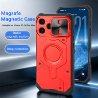 Casing Magnetik MagSafe untuk iPhone 17 Pro Max, Pelindung Kokoh Anti Benturan dengan Pelindung Lensa Kamera Geser