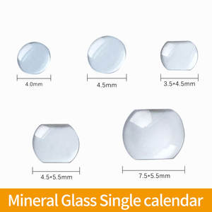 1 pezzo ciclope vetro quadratino rotondo vetro con lente orologi negozio di cristallo accessori accessori parti orologio - Product Image 2