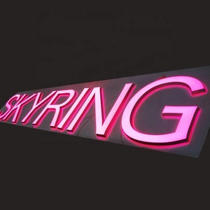 ป้ายสัญลักษณ์3D ธุรกิจแบบกำหนดเองสำหรับติดผนังป้ายเรืองแสงสำหรับโฆษณากลางแจ้ง - Product Image 5