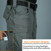 Pantalon tactique léger imperméable pour homme, couleur olive, pour la randonnée en plein air, avec plusieurs poches, style décontracté taille mi-haute