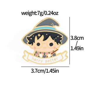 Spilla in lega di metallo 130 Design <span class=keywords><strong>Harry</strong></span> Potter, ispirata alla scuola di magia di Hermione, ispirata alla serie TV americana, accessorio, disponibile in fabbrica - Product Image 3