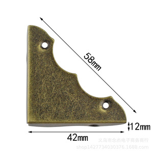 <b>Corner</b> <b>Protector</b> 42mm Carbon Steel Anti-Slip For Wooden Box Furniture Pads - Product Image 1
