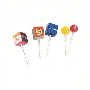 Custom Branded White Label Chupa in <b>Box</b> Lollipops with Logo for Promotions and Events Made in Italy Model AL055 - Product Image 2