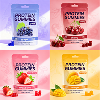 Gummies Protéinés Végétaliens Actifs pour Adultes, Saveur Fraise, pour des Collations Plus Saines, Sachet de 17g, Stockable, Vente en Gros