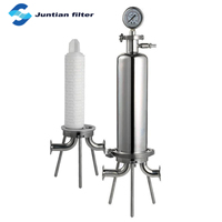 Boîtier de filtre à liquide en acier inoxydable 304/316L OEM/ODM, certifié ISO9001 CE, électro-polissage, compatible 10-40 pouces, pour traitement de l'eau