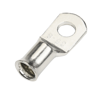 Cosses de câble électriques en cuivre non isolées de type sertissable, avec trou pour compression de câble tubulaire, vente en gros d'usine