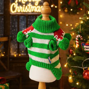 Vêtements décontractés pour animaux de compagnie, chiots et chatons, pour Halloween, automne/hiver 2025, pulls de Noël colorés - Product Image 4