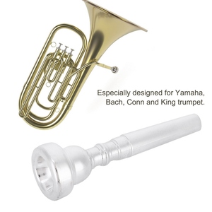 Boquilla para <span class=keywords><strong>Trompeta</strong></span> 3C, Accesorio para Instrumentos Musicales, Compatible con Yamaha, <span class=keywords><strong>Bach</strong></span>, Conn, King Silver - Product Image 4