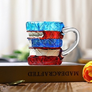 Taza <span class=keywords><strong>de</strong></span> Vidrio Creativa con Diseño <span class=keywords><strong>de</strong></span> Libros 3D, Taza <span class=keywords><strong>de</strong></span> Café Transparente con Libros Apilados y Acabado Degradado <span class=keywords><strong>para</strong></span> Estudiantes y Profesores - Product Image 2
